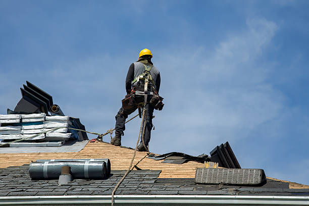 Professional Flat Roof Repair technician working in Arriba, CO